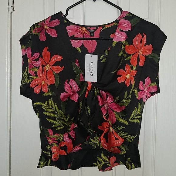 Guess Coastal Bloom black Print - Picture 1 of 5